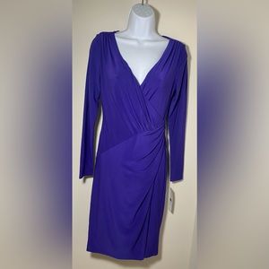 Lauren By Ralph Lauren Purple Wrap Dress Women’s Size 4 - NWT